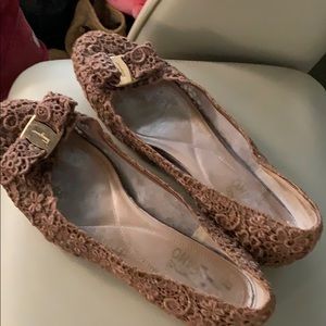 Salvatore Ferragamo flats 8 1/2